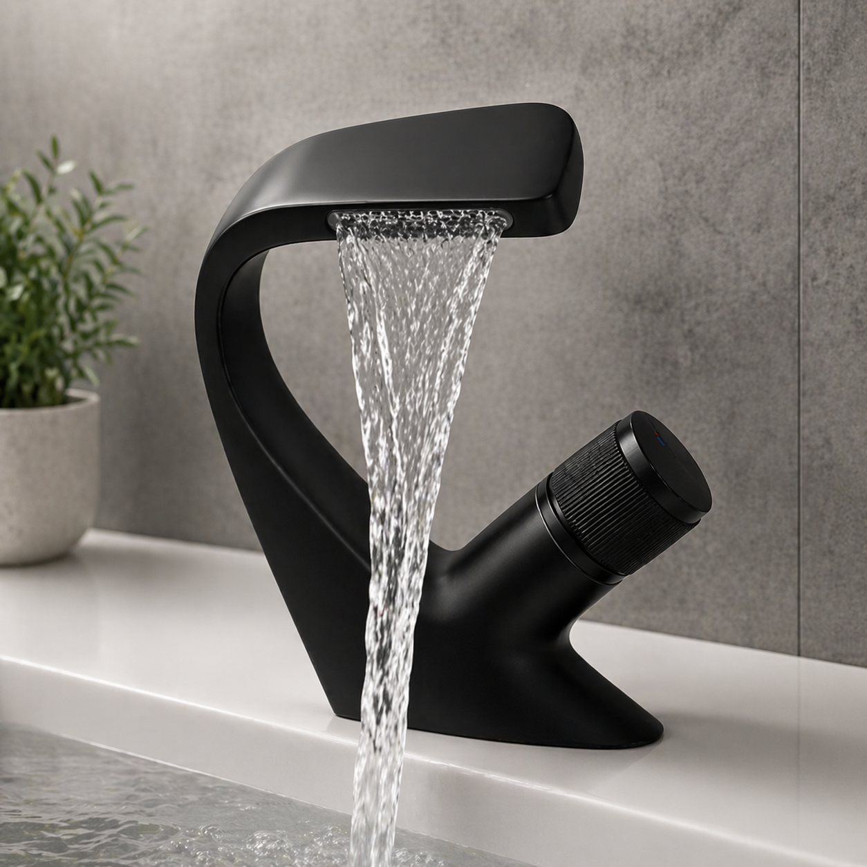 Single Lever Basin Mixture Black JIF314