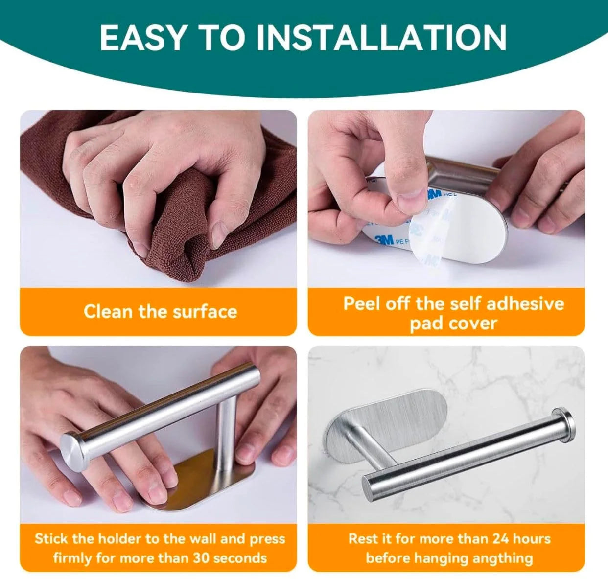 self adhesive paper holder