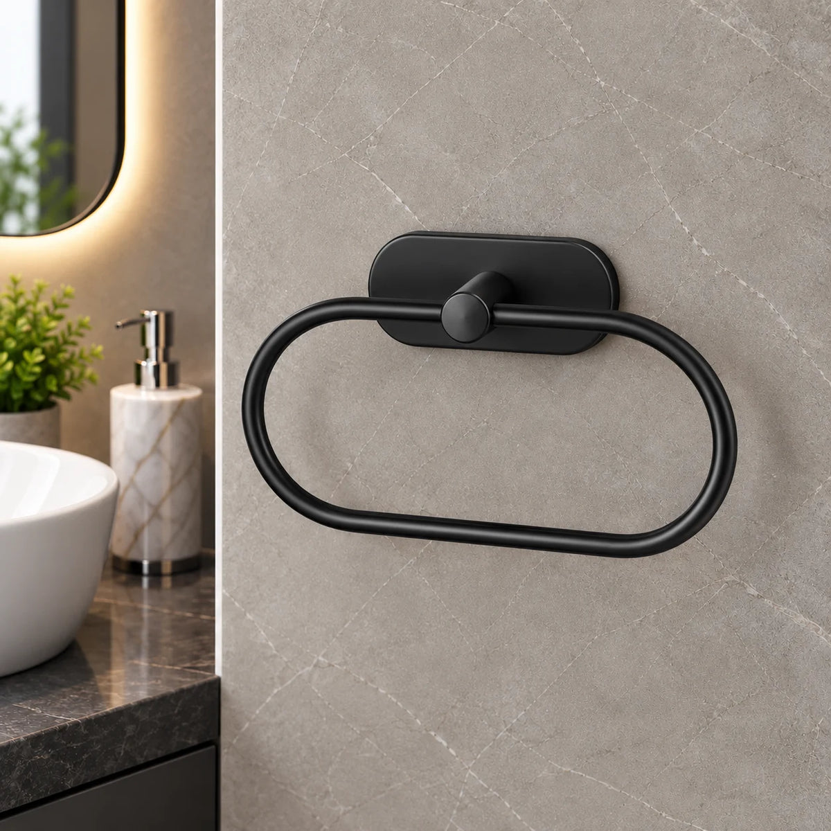 Self Adhesive Capsule Towel Ring - AIN002