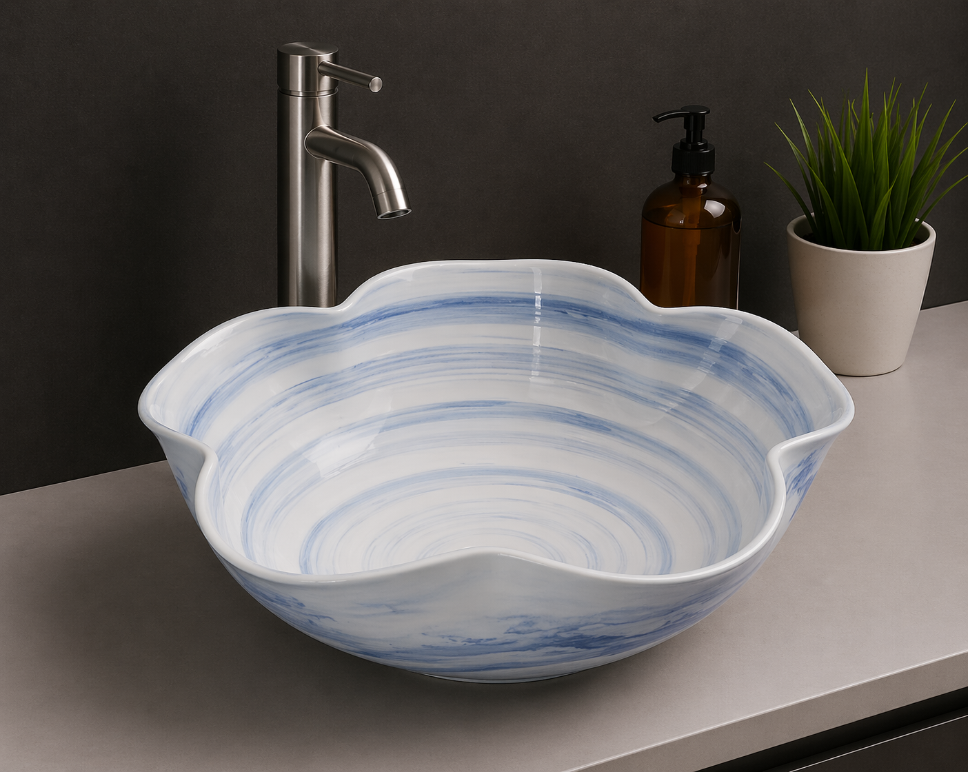 Ceramic Table Top Wash Basin JCB213 44x44x16