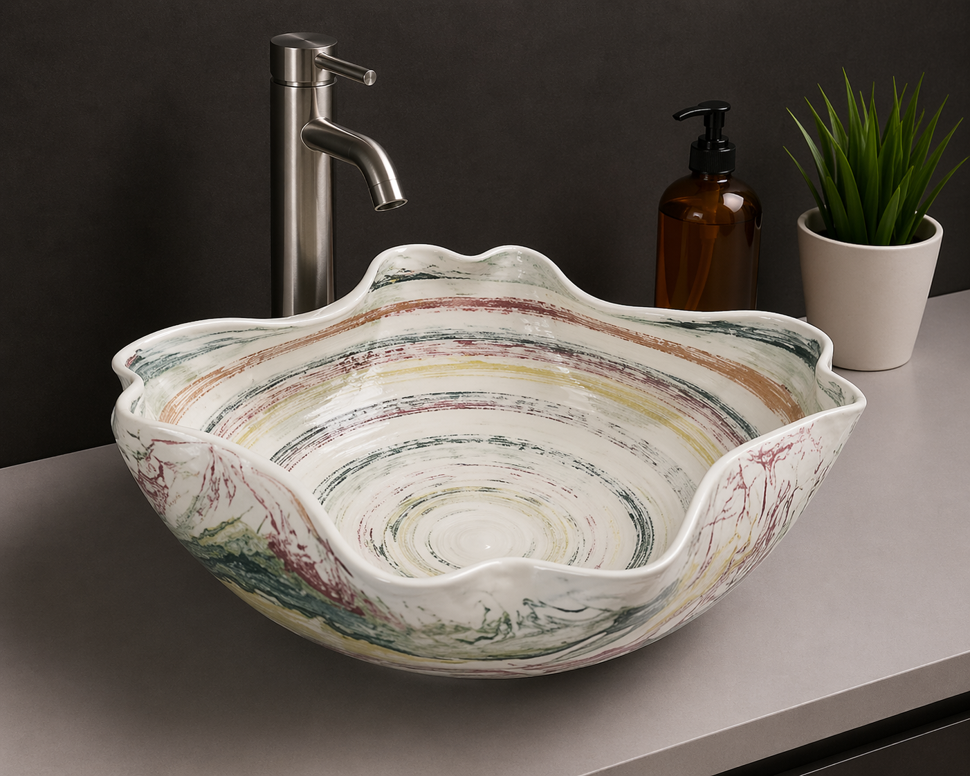 Ceramic Table Top Wash Basin JCB215 37x37x16