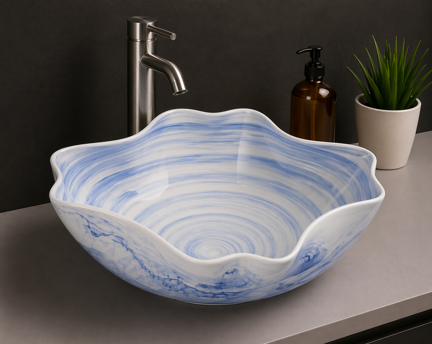 Ceramic Table Top Wash Basin JCB216 37x37x16