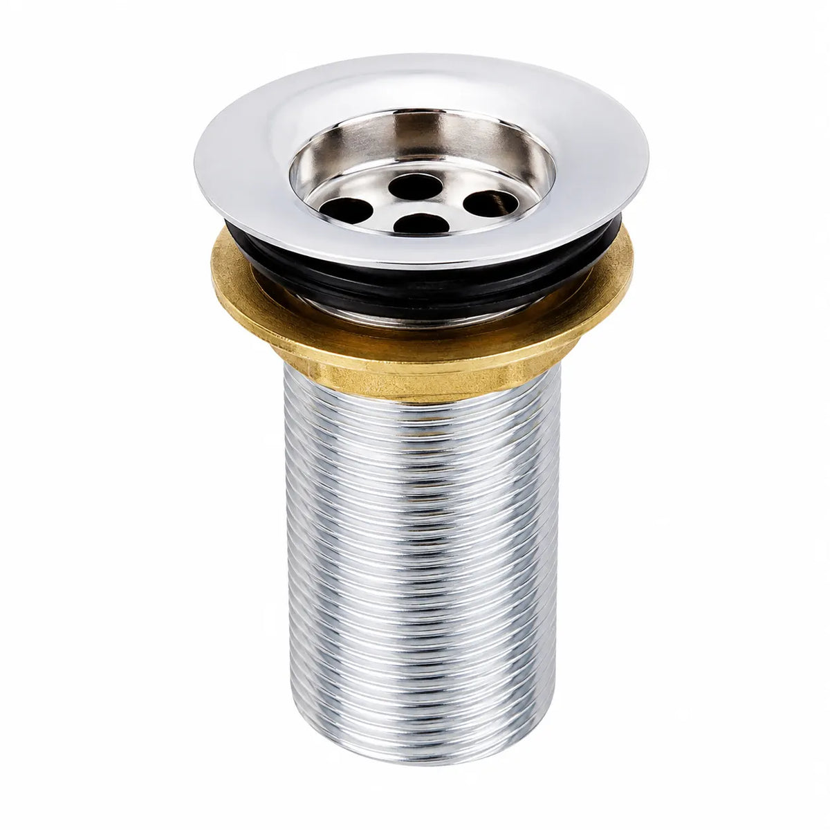 Waste coupling for wash basin in 3 inch and 5 inch sizes, chrome finish, model WC01002 by Jabon Bagno