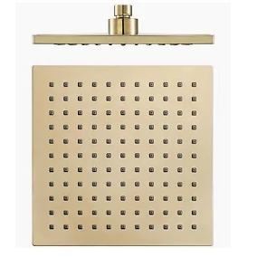 Gold Square Stainless Steel Overhead Rain Shower - OHS01011