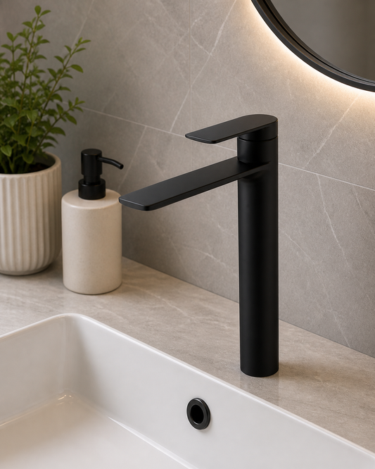 Friction Single Lever Basin Mixture Tall Black FR01027