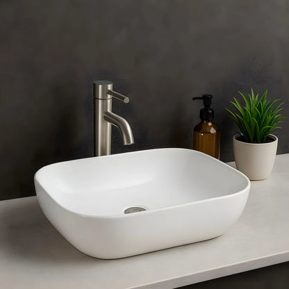 Ceramic Wash Basin 19x13 – Luxury PVD Finish (4 Colors)