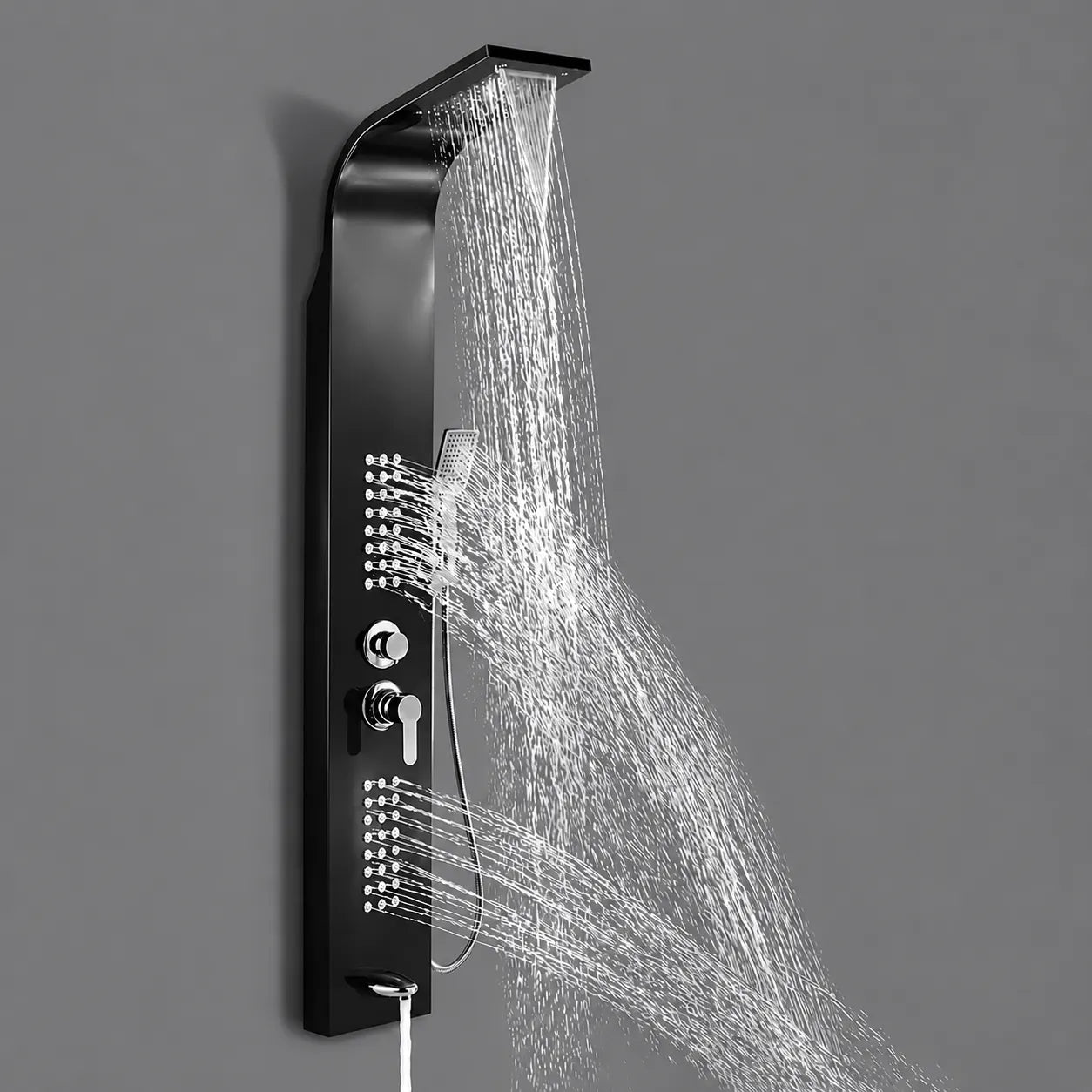 5-in-1 Shower Panel Tower System with Rainfall & Body Jets - JSP01002