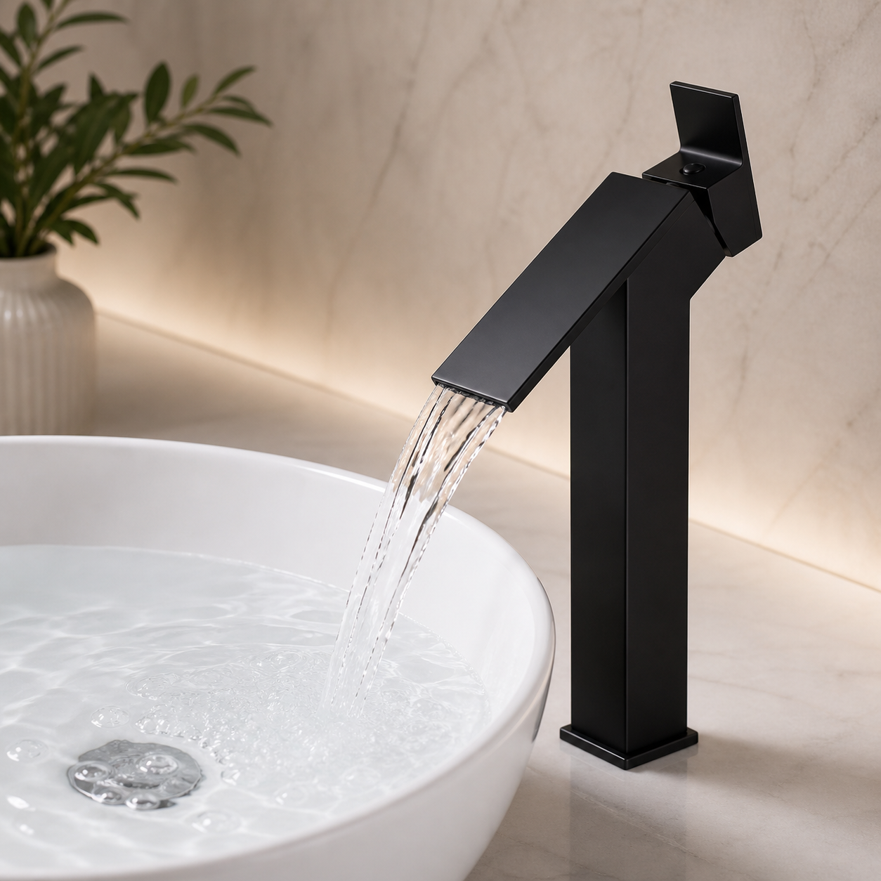 Single Lever Basin Mixture Short Black JIF301