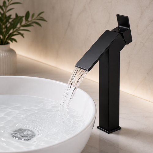 Single Lever Basin Mixture Short Black JIF301