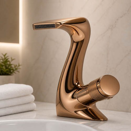 Single Lever Basin Mixture Rose Gold JIF318