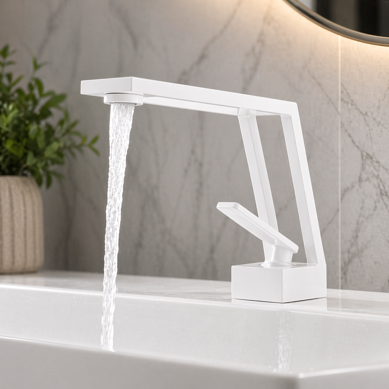 Single Lever Basin Mixture White JIF322