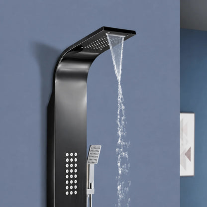 5-in-1 Shower Panel Tower System with Rainfall & Body Jets - JSP01002