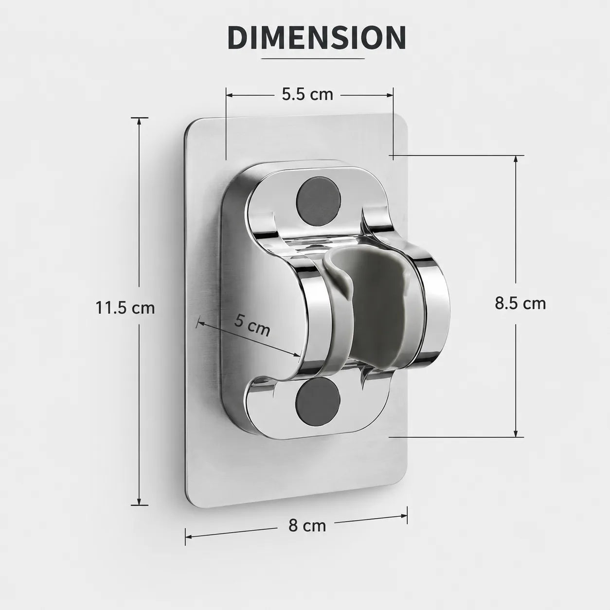 Self Adhesive Health Faucet & Hand Shower Holder Stand - SST01005