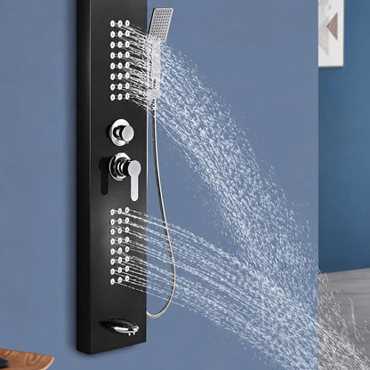 5-in-1 Shower Panel Tower System with Rainfall & Body Jets - JSP01002