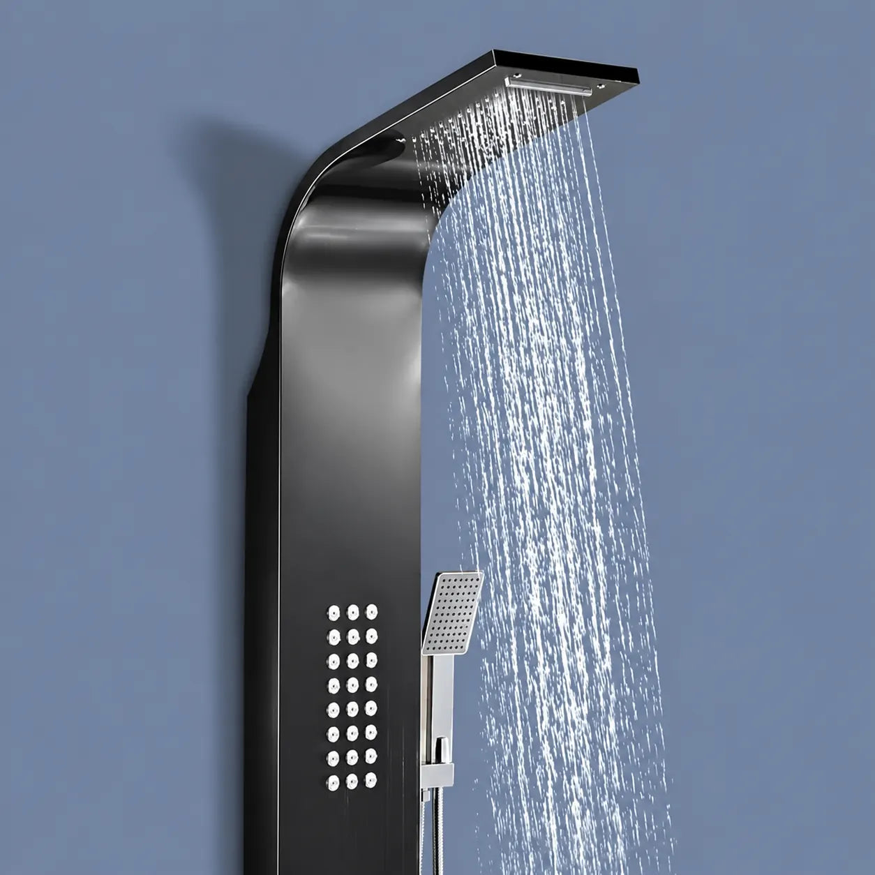 5-in-1 Shower Panel Tower System with Rainfall & Body Jets - JSP01002