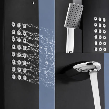 5-in-1 Shower Panel Tower System with Rainfall & Body Jets - JSP01002