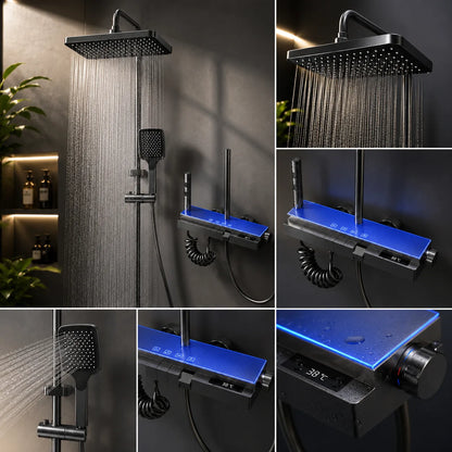 Premium Shower Set with Rain Shower, Hand Shower & Cleaning Jet - JSS01051