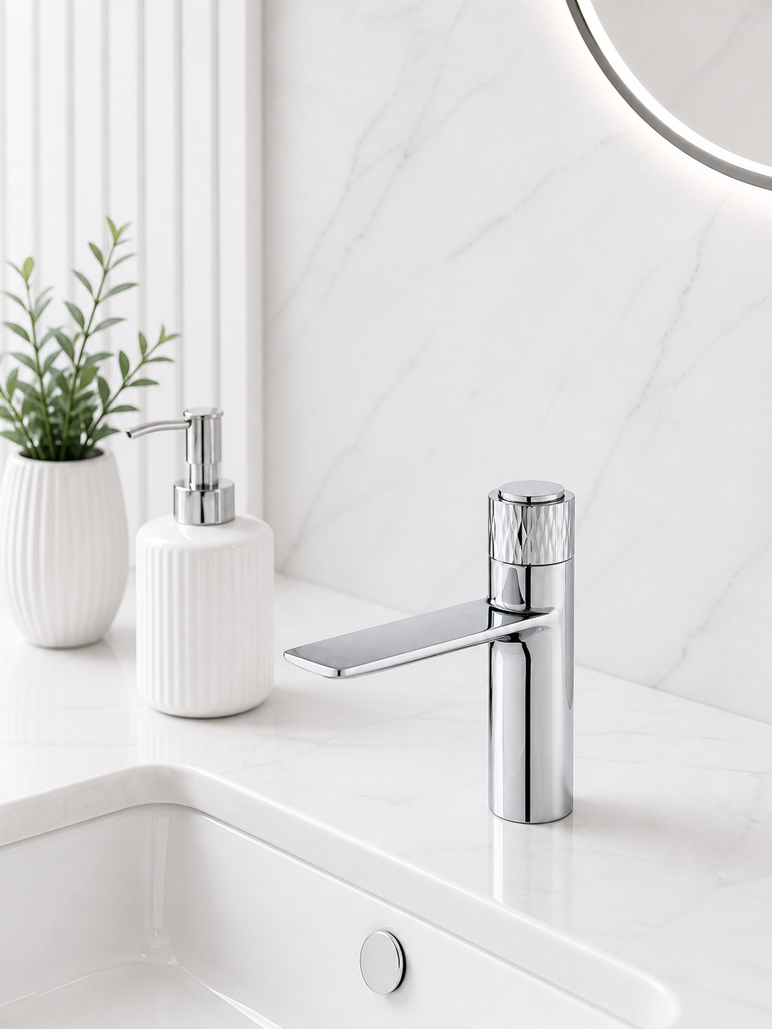 Cureo Single Lever Basin Mixture Short Chrome CU01024