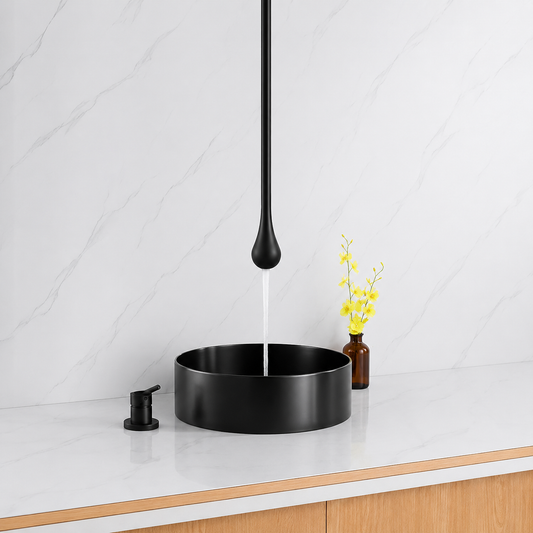 Ceiling Mount Basin Mixture Tap with Deck Mount Diverter