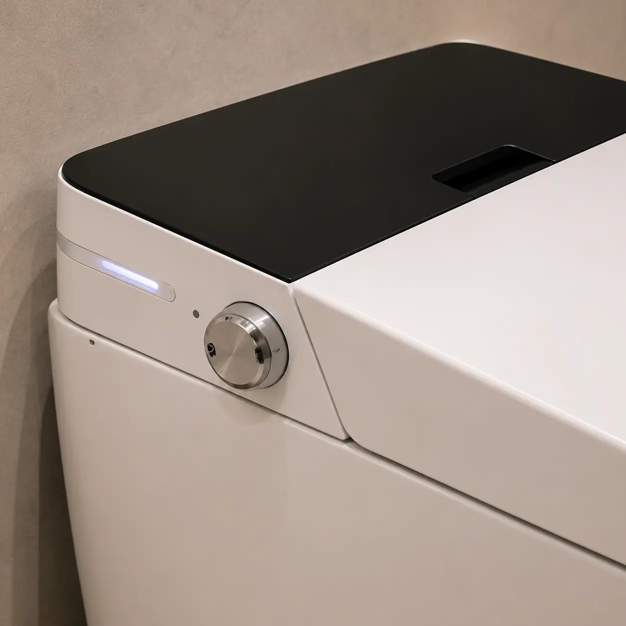 Smart Wall Mounted WC White P-Trap Toilet with Soft Close Seat - JST01004