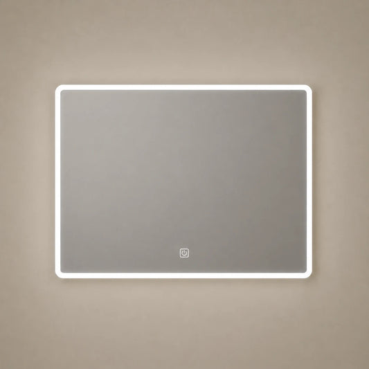 LED Rectangular Bathroom Mirror with Touch Sensor