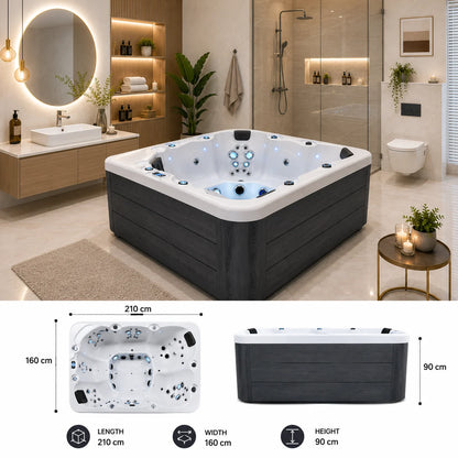 Luxury 4 Seater Jacuzzi - JBT01027BW
