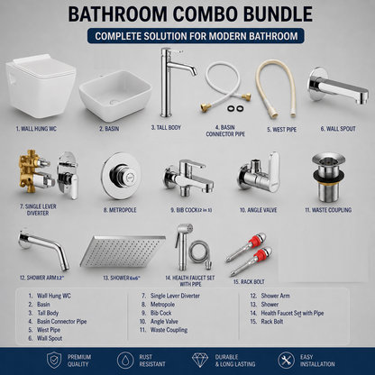 Smart Bundle Luxury Bathroom Combo Set @ ₹19,999