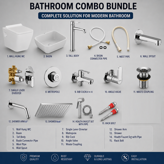 Smart Bundle Luxury Bathroom Combo Set @ ₹19,999