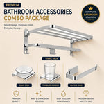 Towel Rack SS304 4 Pcs Bathroom Accessories Combo Set