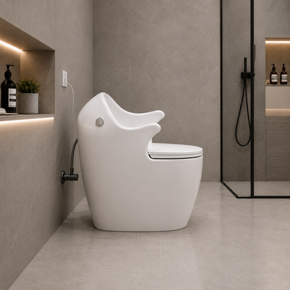 Arm Rest Toilet | Inbuilt Flush | Soft Close Seat | S-Trap WC - JCI111201