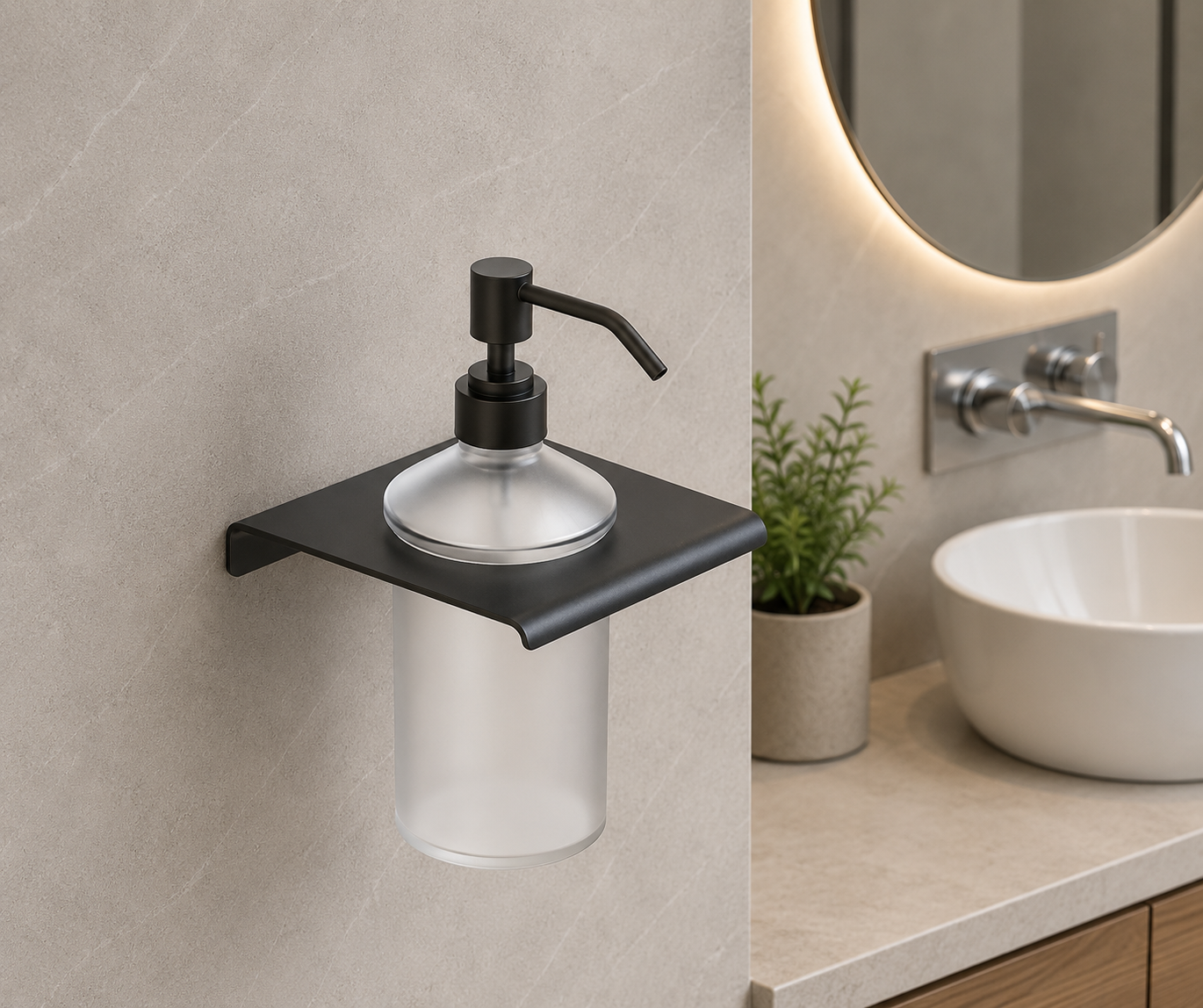 DIANA Soap Dispenser DIB1008 Black