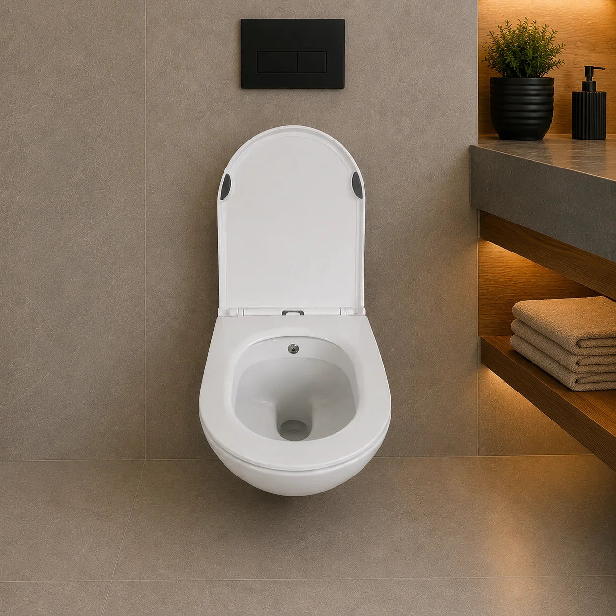 Wall Mounted WC with Inbuilt Cleaning Jet - FAST PRO