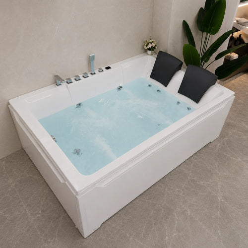 Luxury 2 Seater Jacuzzi Bathtub with 6 Body Jets & Hand Shower - JBT01035