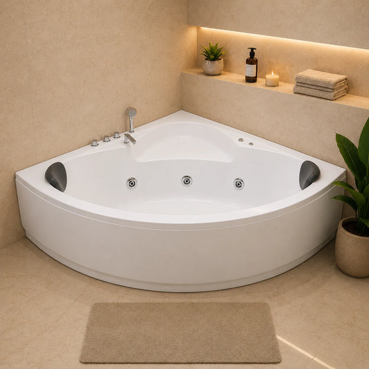 Luxury Corner Jacuzzi Bathtub - JBT01036