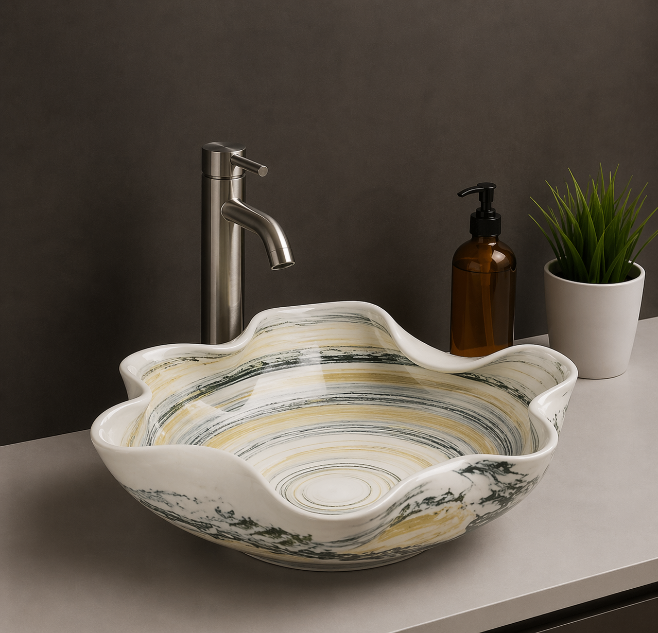 Ceramic Table Top Wash Basin JCB205 42x43x15.5
