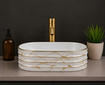 Ceramic Table Top Wash Basin JCB220 50x30x15
