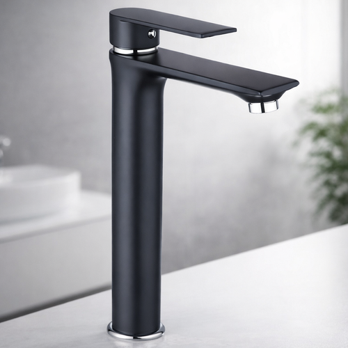 Single Lever Basin Mixture Tall Black JIF303