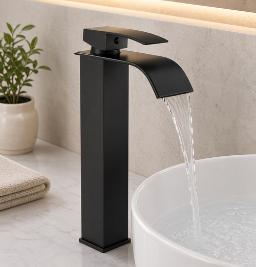 Single Lever Basin Mixture Tall Black JIF306