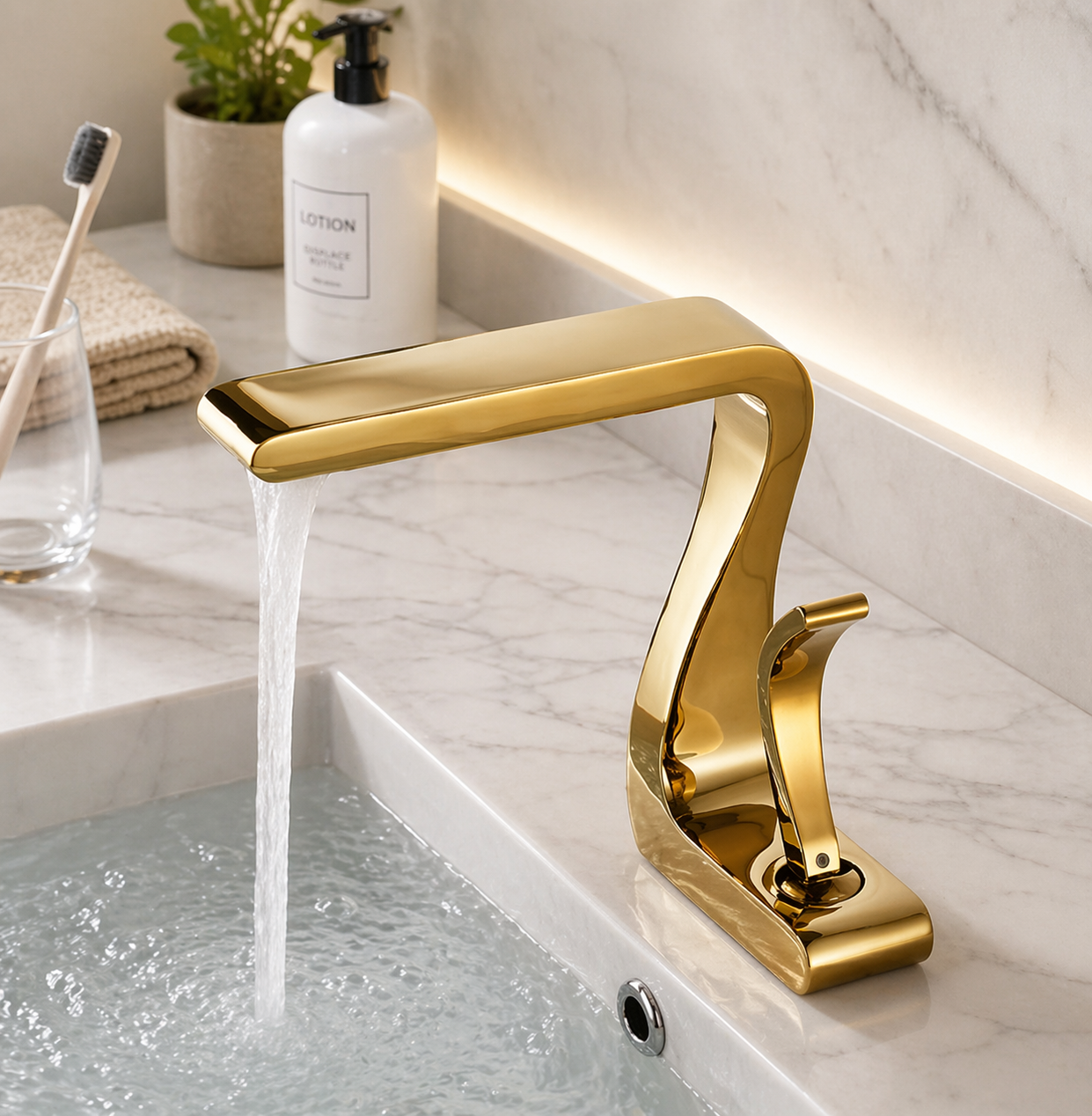 Single Lever Basin Mixture Gold JIF317