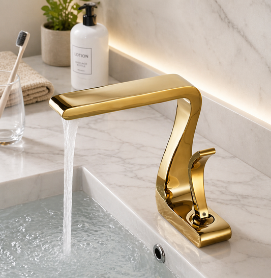 Single Lever Basin Mixture Gold JIF317