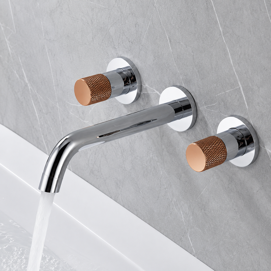 Chrome Wall Mount Basin Mixture - JIF347