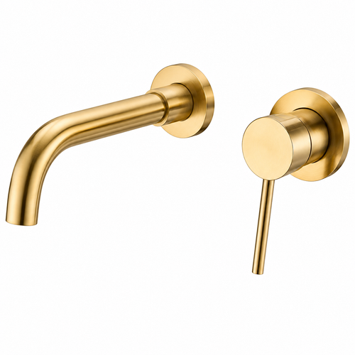 Wall mounted basin mixer tap, brass, available in two finishes, model JPDS1058 by Jabon Bagno