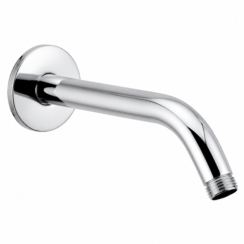 Round Stainless Steel Shower Arm with Chrome Finish - SAR01002