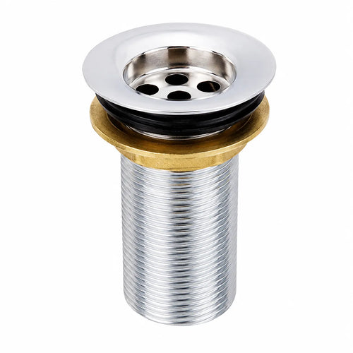 Waste coupling for wash basin in 3 inch and 5 inch sizes, chrome finish, model WC01002 by Jabon Bagno