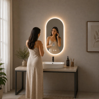 LED  Capsule Bathroom Mirror