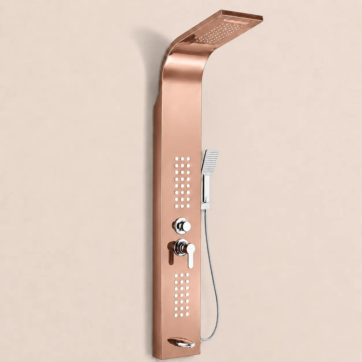 5-in-1 Shower Panel Tower System with Rainfall & Body Jets - JSP01002