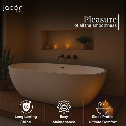 SATURN Freestanding Bathtub – White Glossy Acrylic, 150 & 170 cm | JBT01003P