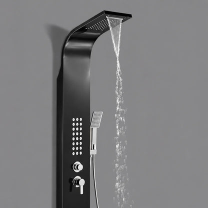 5-in-1 Shower Panel Tower System with Rainfall & Body Jets - JSP01002