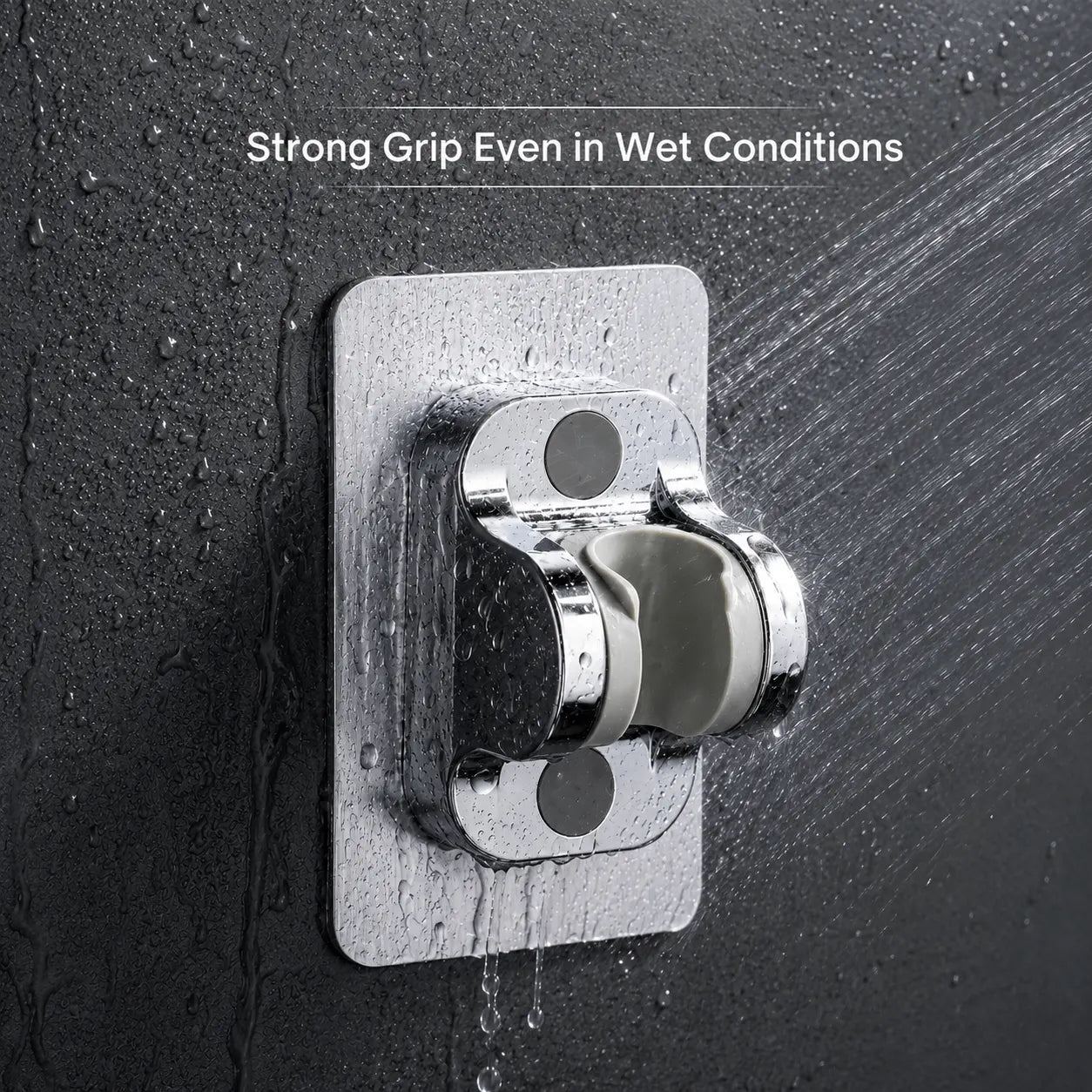 Self Adhesive Health Faucet & Hand Shower Holder Stand - SST01005