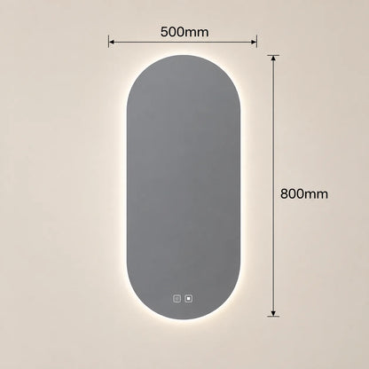 LED  Capsule Bathroom Mirror